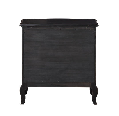 Chelmsford Antique Black Finish Nightstand - 1st Choice Furniture Direct