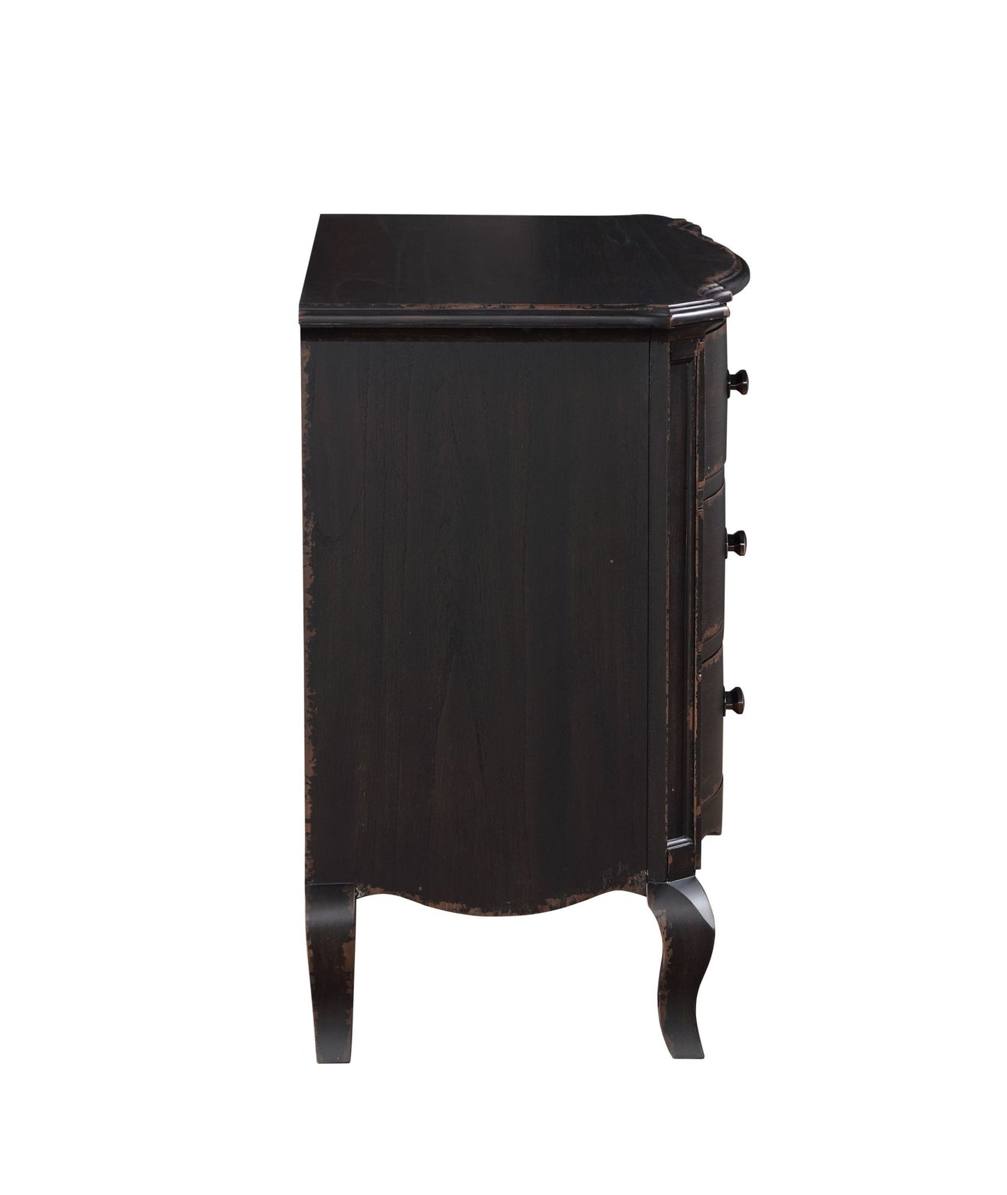 Chelmsford Antique Black Finish Nightstand - 1st Choice Furniture Direct