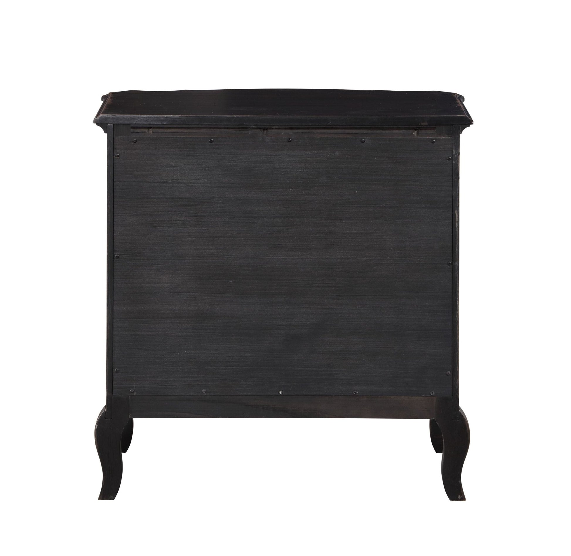 Chelmsford Antique Black Finish Nightstand - 1st Choice Furniture Direct