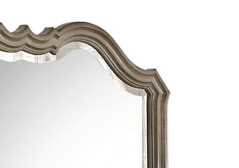 Chelmsford Antique Taupe Finish Mirror - 1st Choice Furniture Direct