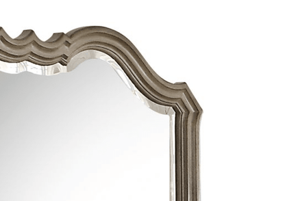 Chelmsford Antique Taupe Finish Mirror - 1st Choice Furniture Direct