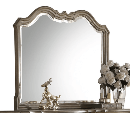 Chelmsford Antique Taupe Finish Mirror - 1st Choice Furniture Direct