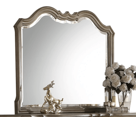 Chelmsford Antique Taupe Finish Mirror - 1st Choice Furniture Direct