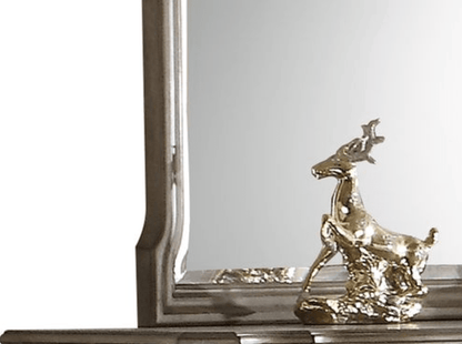 Chelmsford Antique Taupe Finish Mirror - 1st Choice Furniture Direct