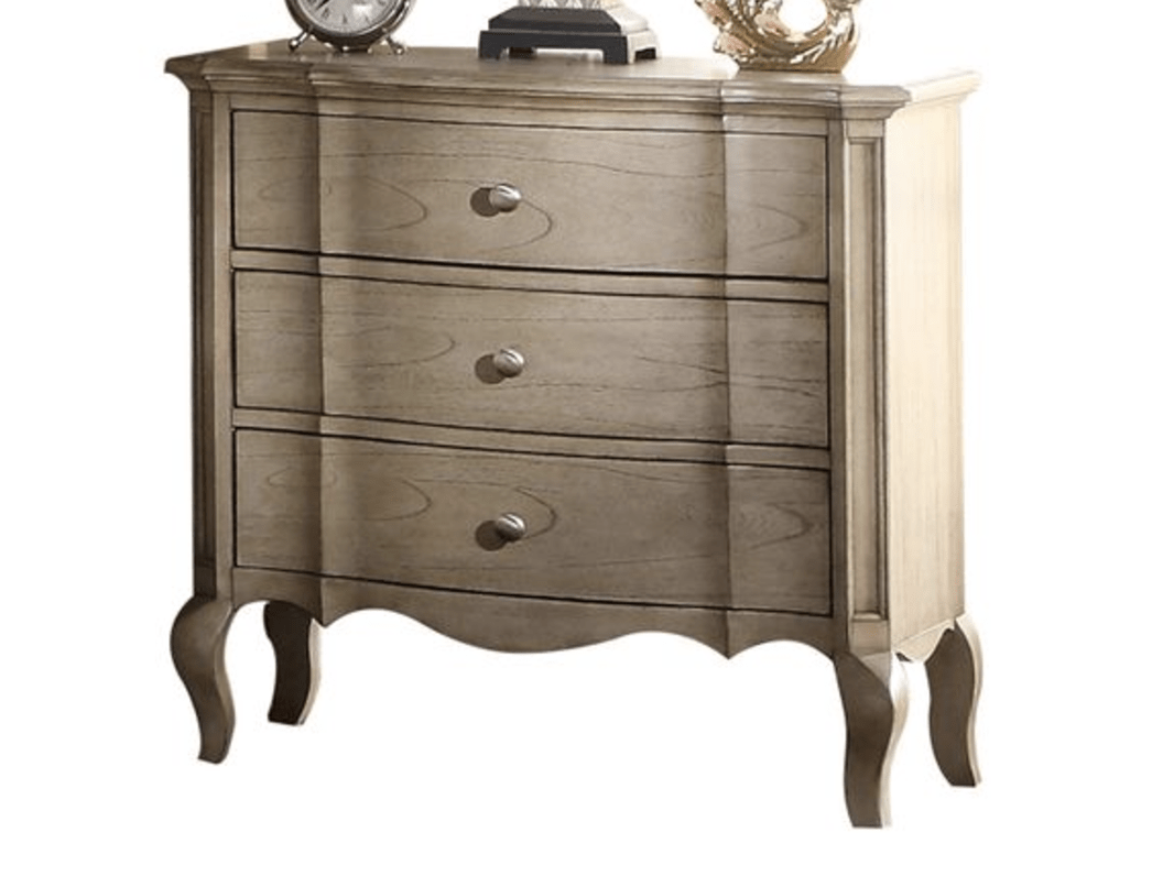 Chelmsford Antique Taupe Finish Nightstand - 1st Choice Furniture Direct