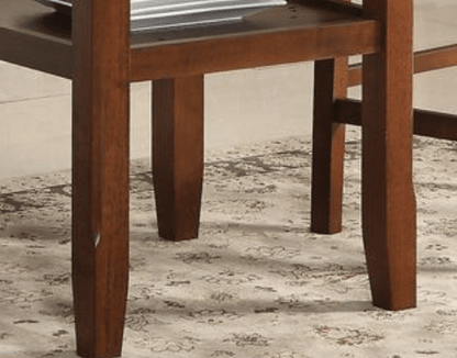 Cherry Round Counter Height Dining Table with Drop Leaves - 1st Choice Furniture Direct