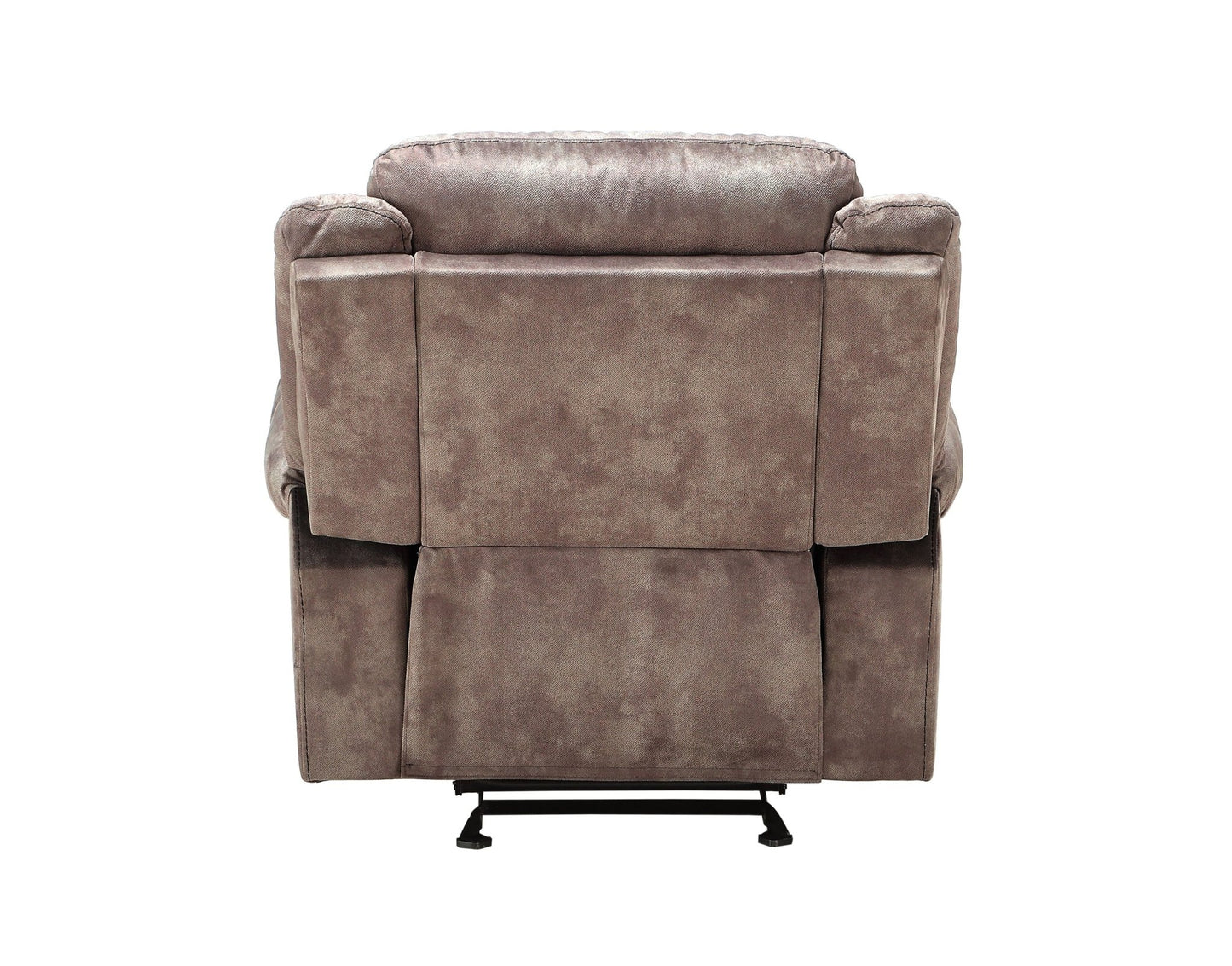 Chocolate Velvet Glider Recliner Chair with Pocket Coil Seating - 1st Choice Furniture Direct