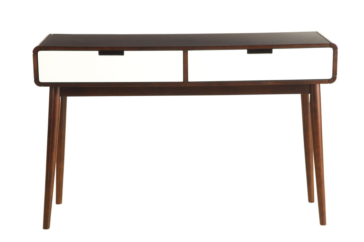 Christa White & Espresso Finish Sofa Table - 1st Choice Furniture Direct