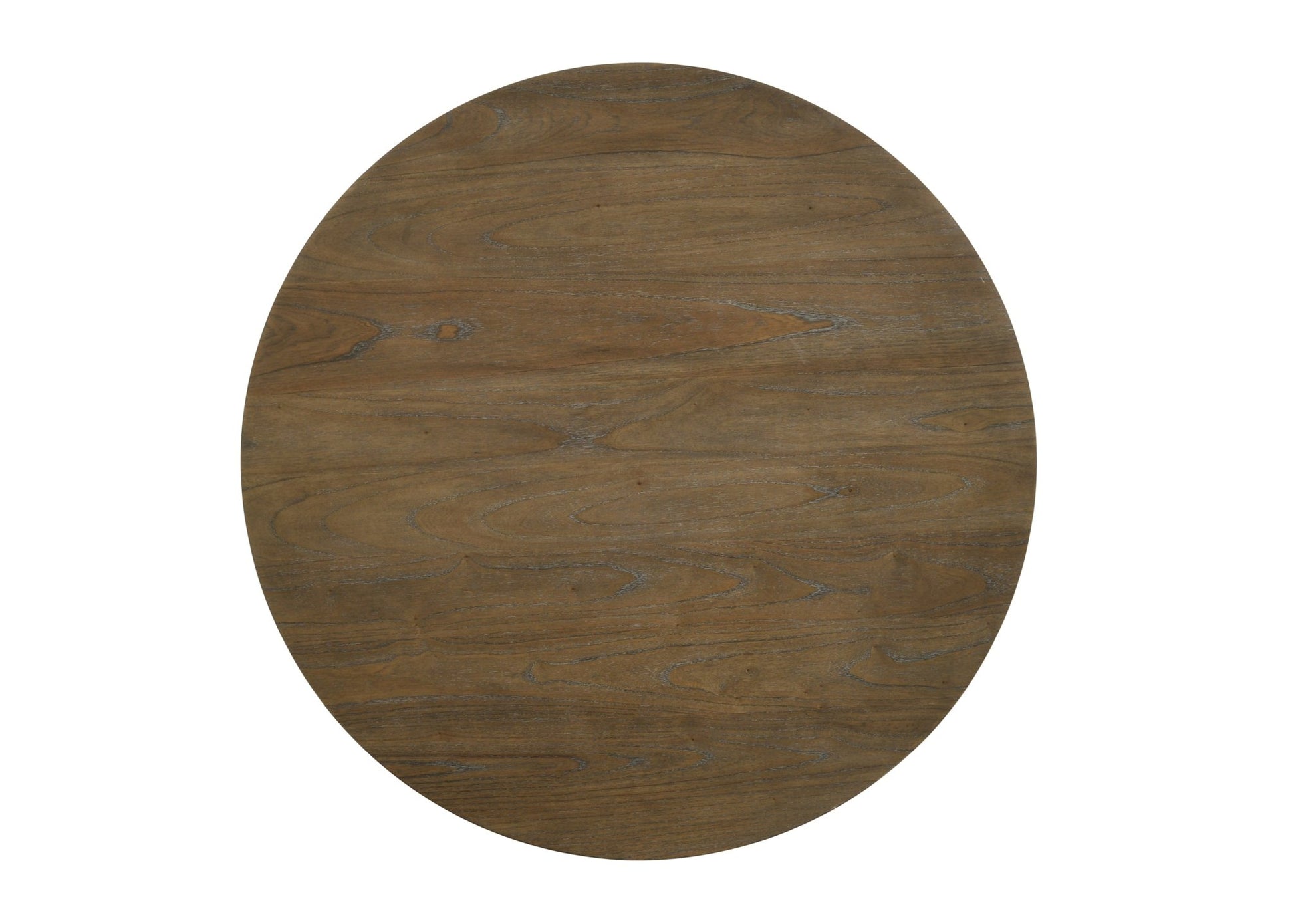 Cillin Walnut & Antique White Finish Round Dining Table - 1st Choice Furniture Direct