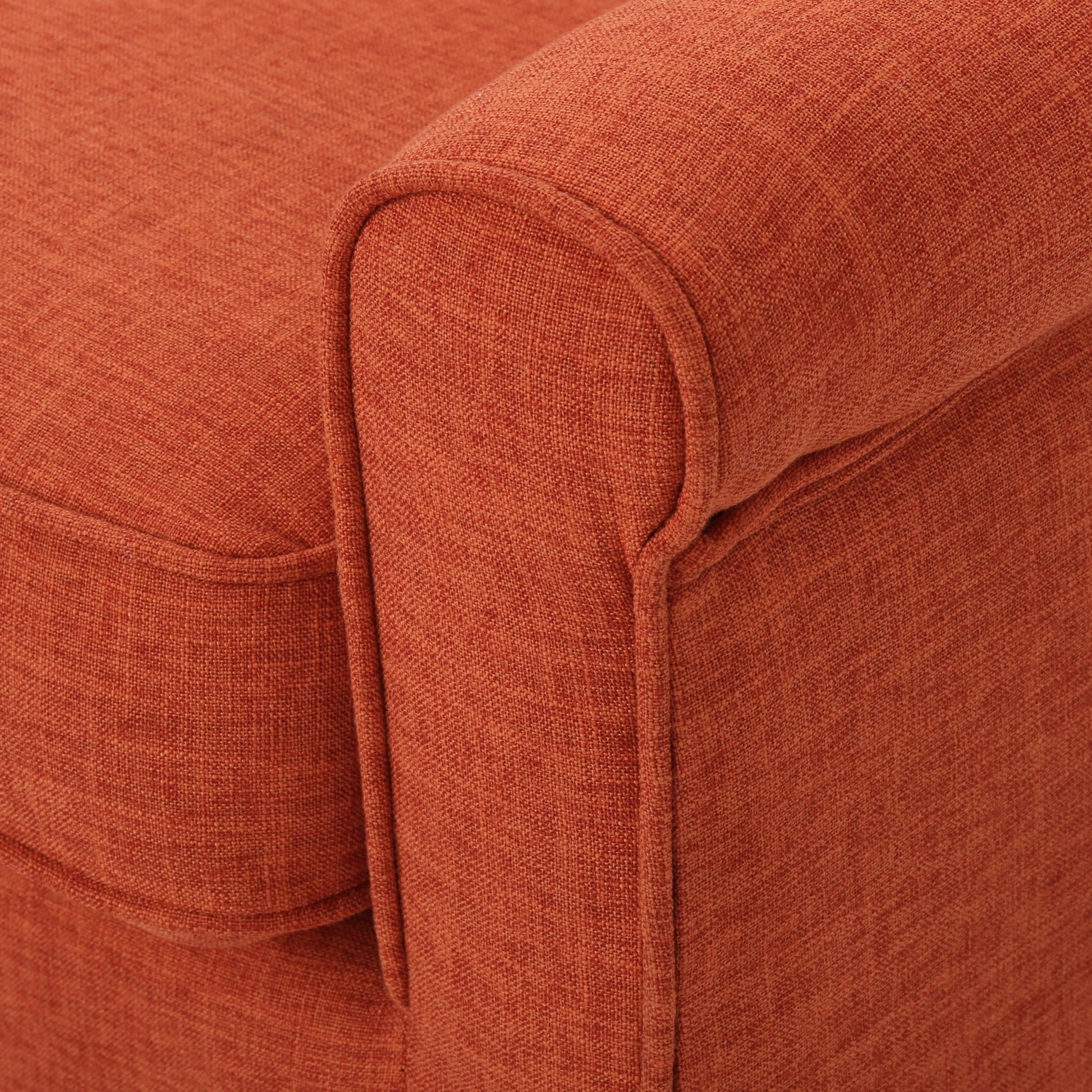 Classic Loveseat with Rolled Armrests and Button - Tufting - 1st Choice Furniture Direct