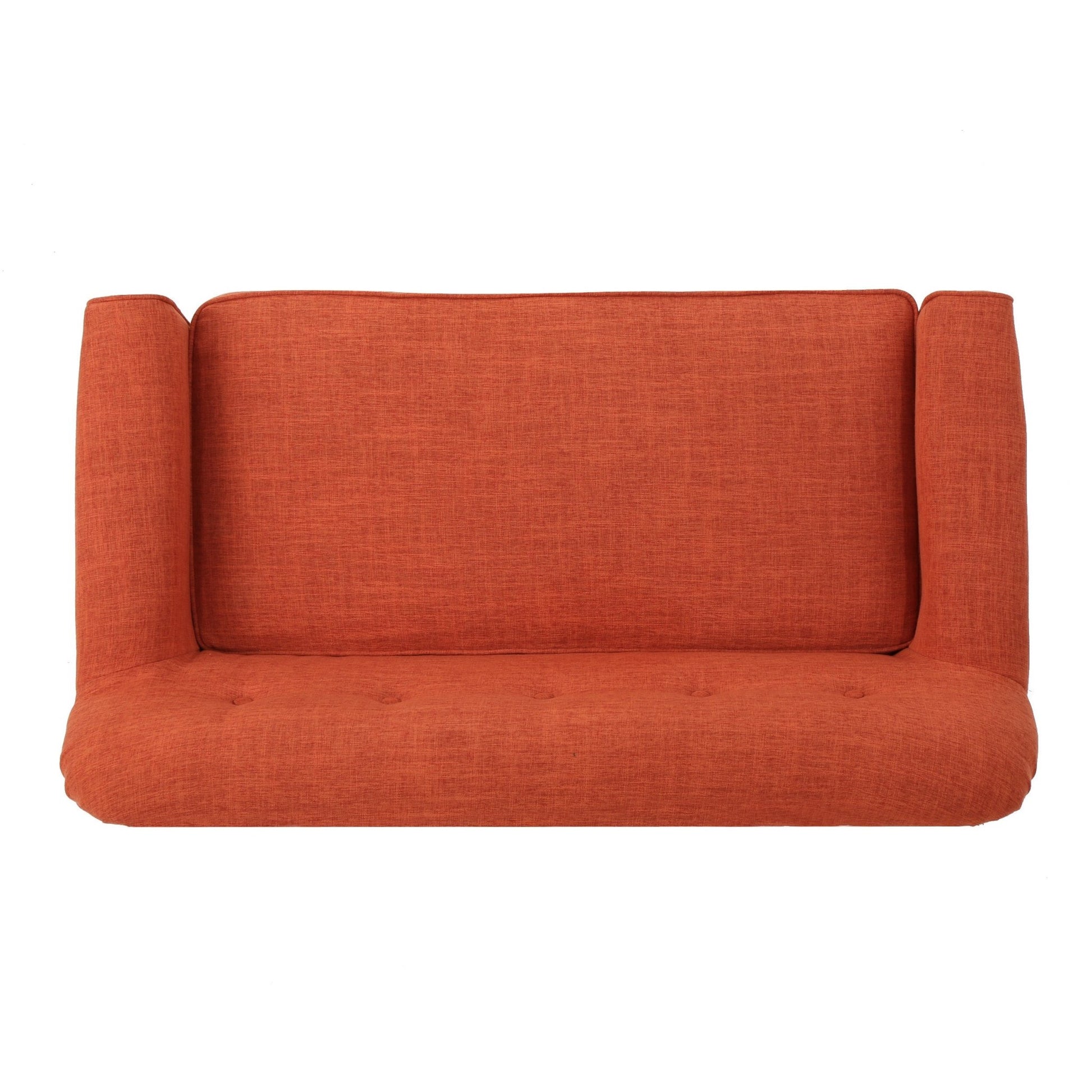 Classic Loveseat with Rolled Armrests and Button - Tufting - 1st Choice Furniture Direct