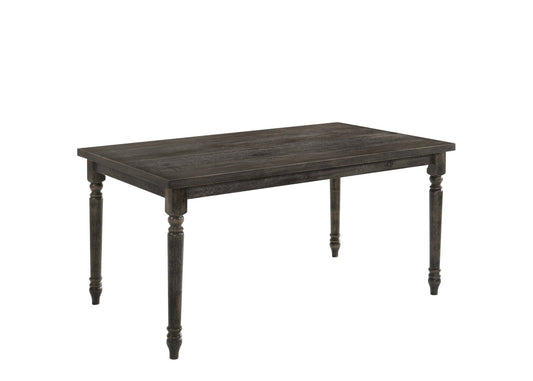 Claudia II Weathered Gray Finish Dining Table - 1st Choice Furniture Direct