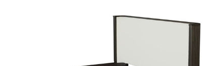 Clayten Fabric & Espresso Finish Eastern King Bed - 1st Choice Furniture Direct