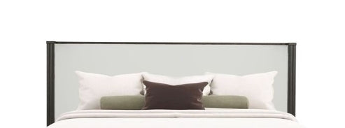 Clayten Fabric & Espresso Finish Queen Bed - 1st Choice Furniture Direct