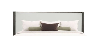 Clayten Fabric & Espresso Finish Queen Bed - 1st Choice Furniture Direct