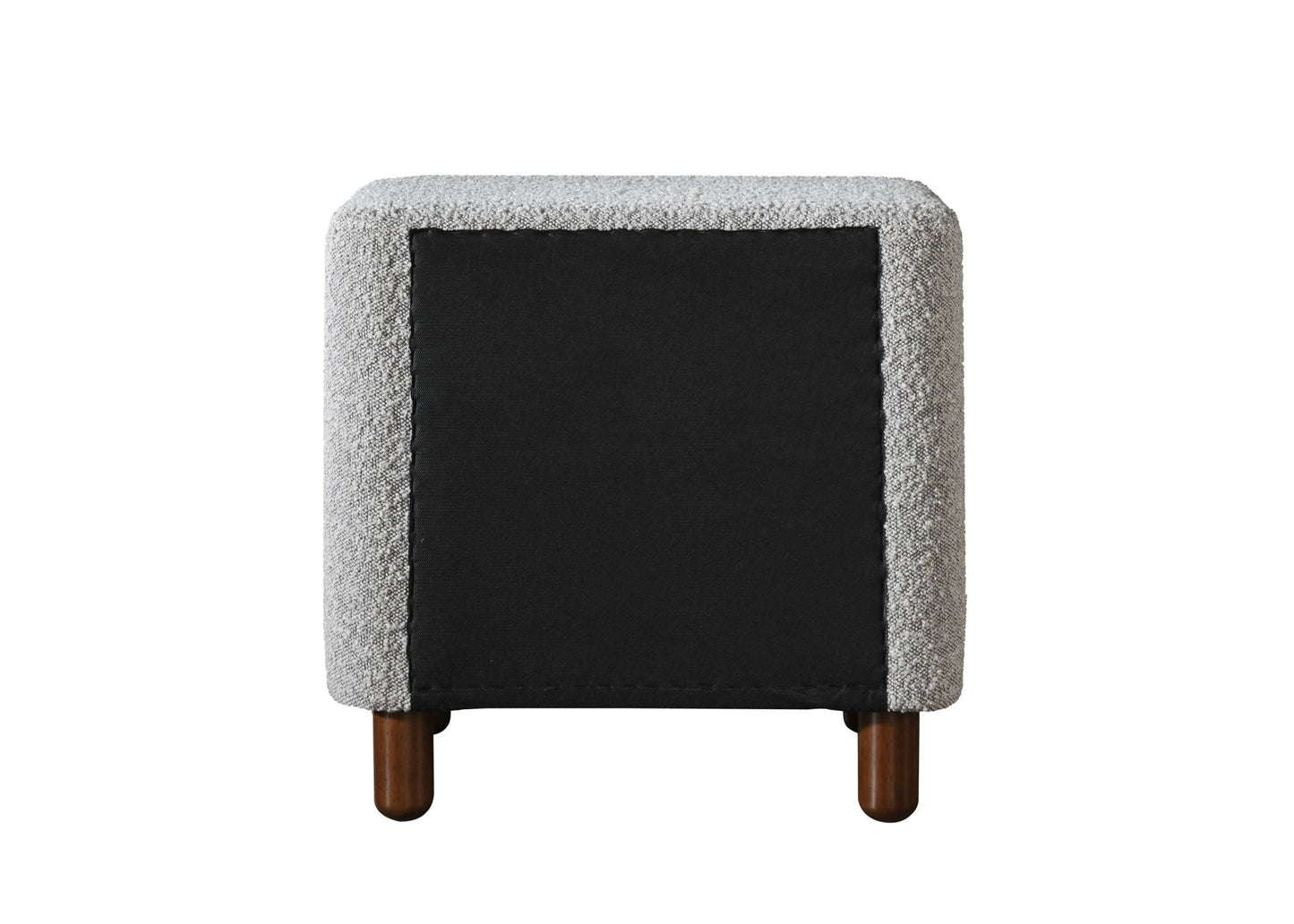 Cleo Gray Boucle Nightstand - 1st Choice Furniture Direct