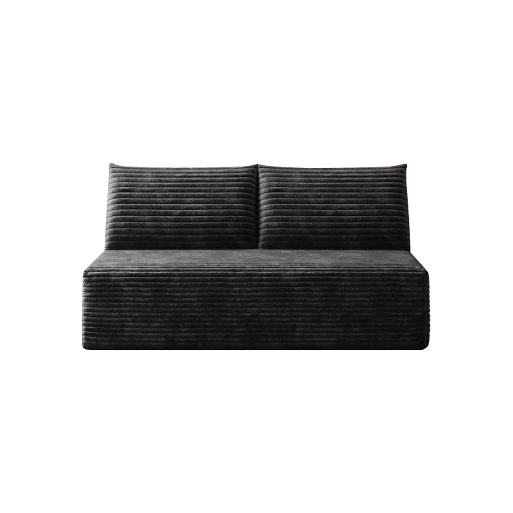 Cloud Sectional Couch,Modern Modular Sofa with Deep Seat, Upholstered Couches for Living Room Bedroom,No Assembly Required,Black(Plush Corduroy Fabric) - 1st Choice Furniture Direct