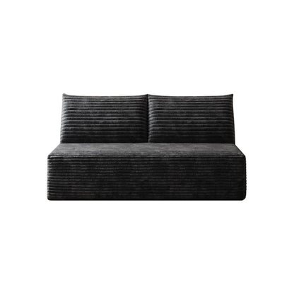 Cloud Sectional Couch,Modern Modular Sofa with Deep Seat, Upholstered Couches for Living Room Bedroom,No Assembly Required,Black(Plush Corduroy Fabric) - 1st Choice Furniture Direct