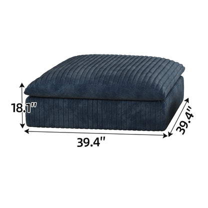 Cloud Sofa,Corduroy Fabric,Deep Seat Couches,Double - layer design,Removable Cushion,No Assembly, DIY Combination for Living room, Bedroom,Conference room ,Apartment,Blue - 1st Choice Furniture Direct