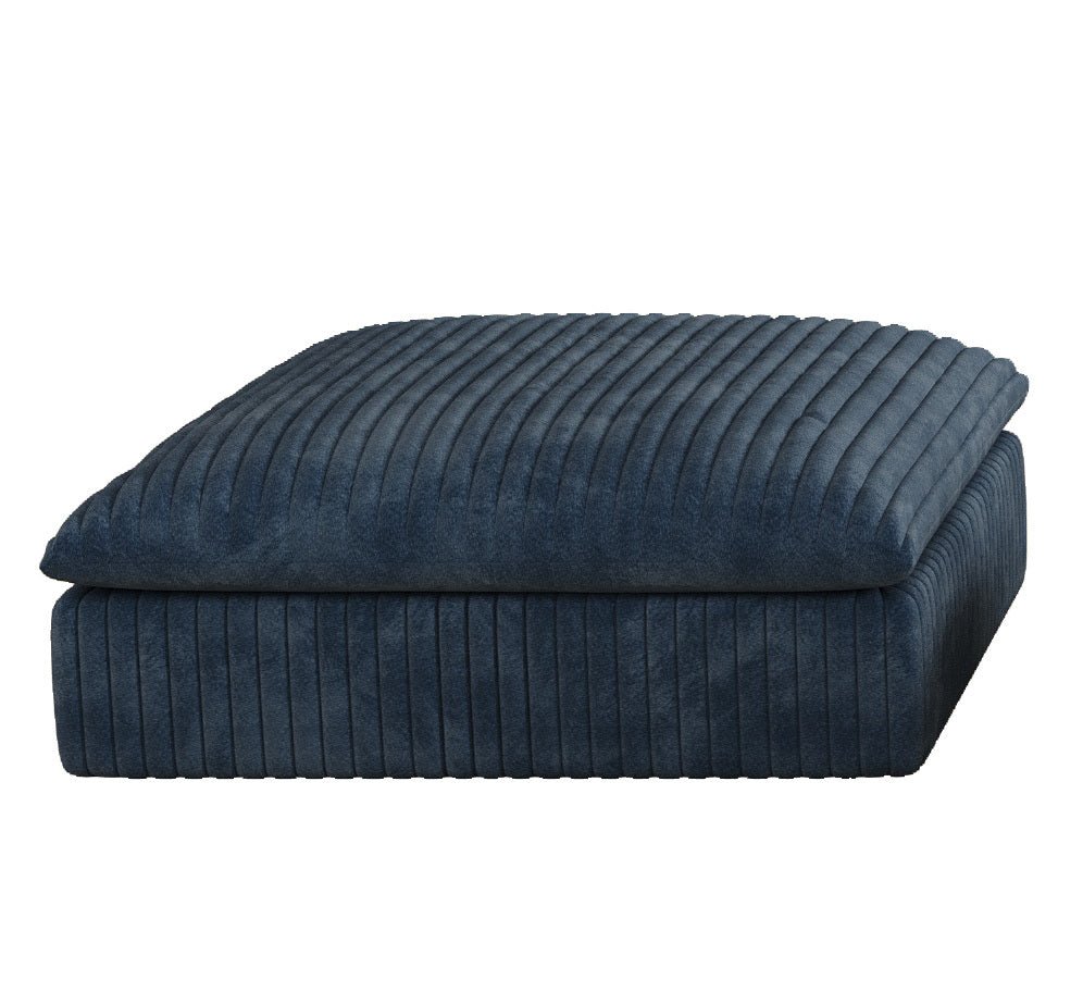 Cloud Sofa,Corduroy Fabric,Deep Seat Couches,Double - layer design,Removable Cushion,No Assembly, DIY Combination for Living room, Bedroom,Conference room ,Apartment,Blue - 1st Choice Furniture Direct