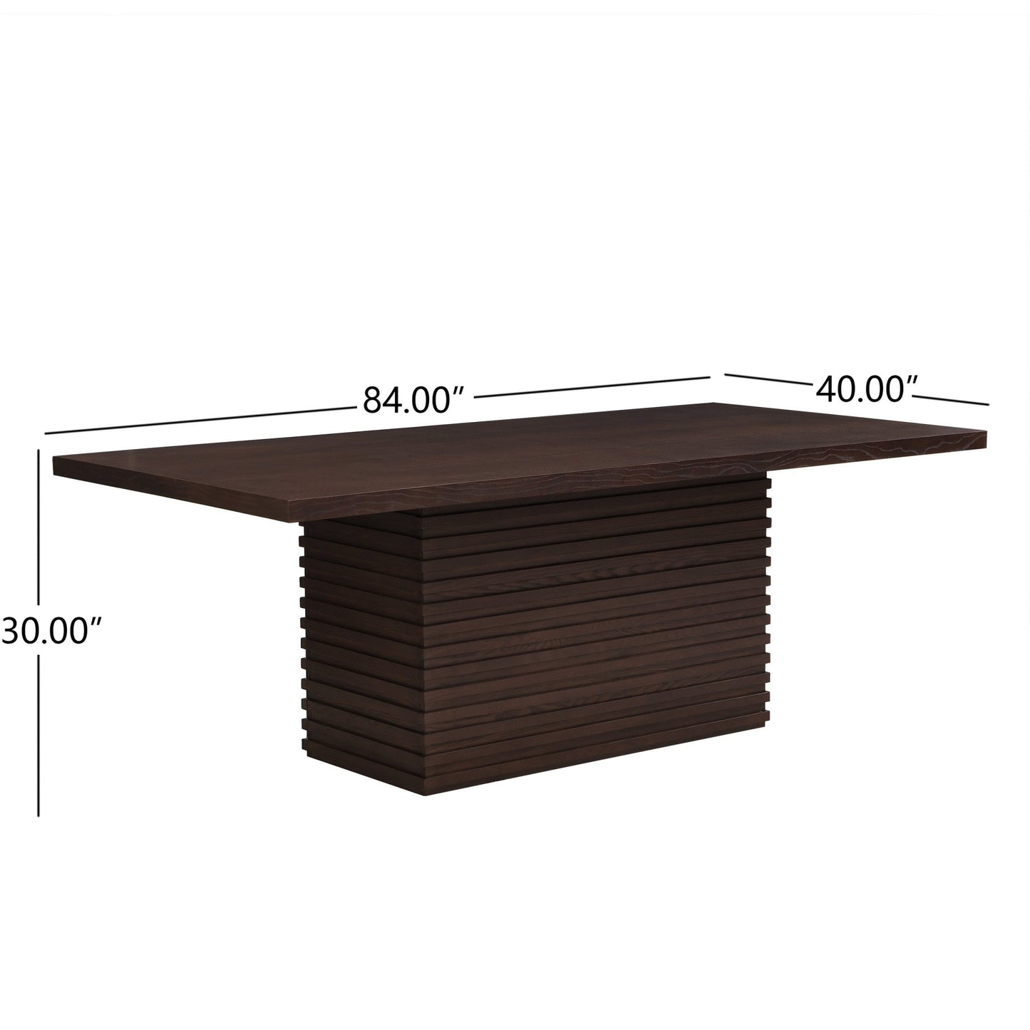 Coad Rectangular 84 - inch Dining Table (Espresso) - 1st Choice Furniture Direct