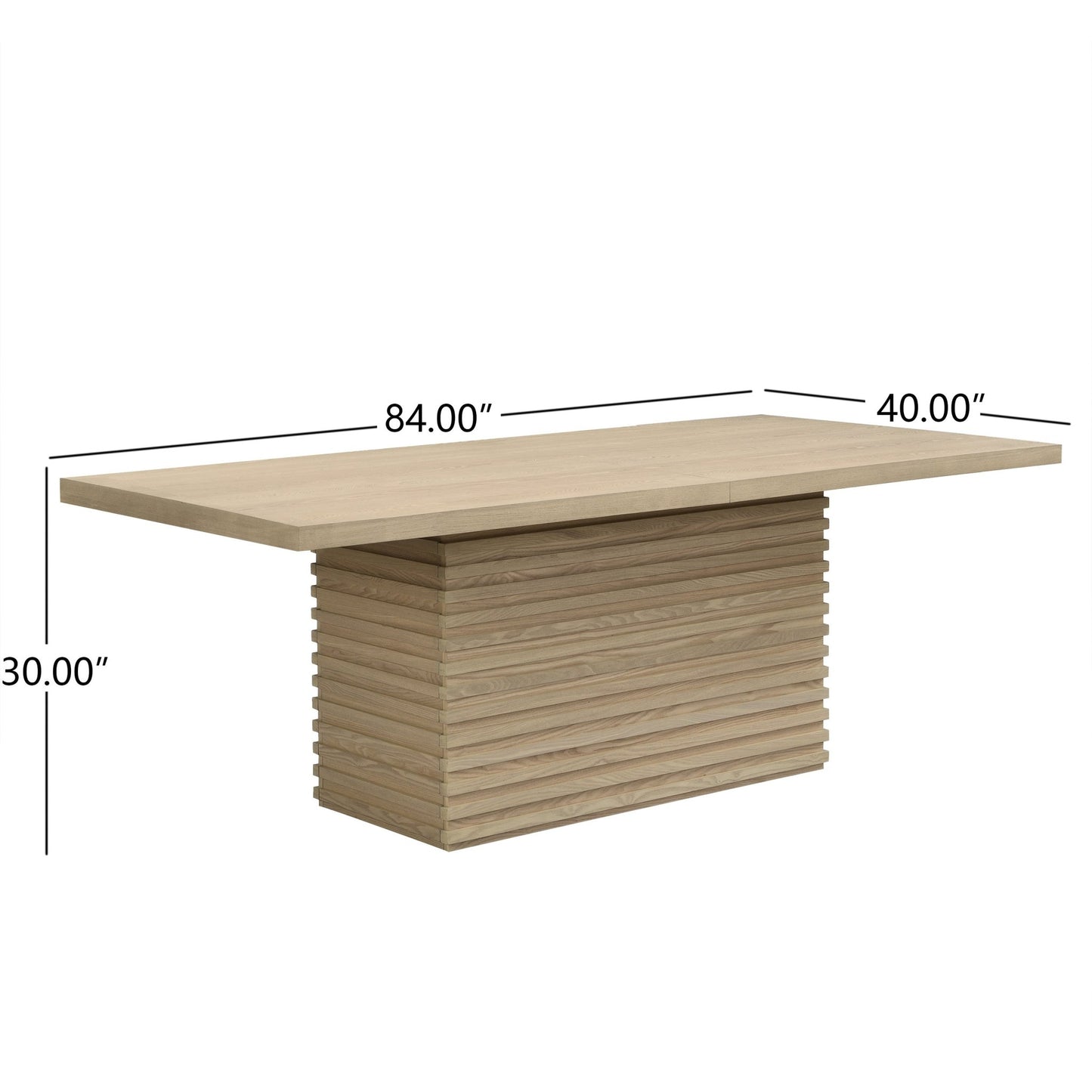 Coad Rectangular 84 - inch Dining Table (Light Natural) - 1st Choice Furniture Direct
