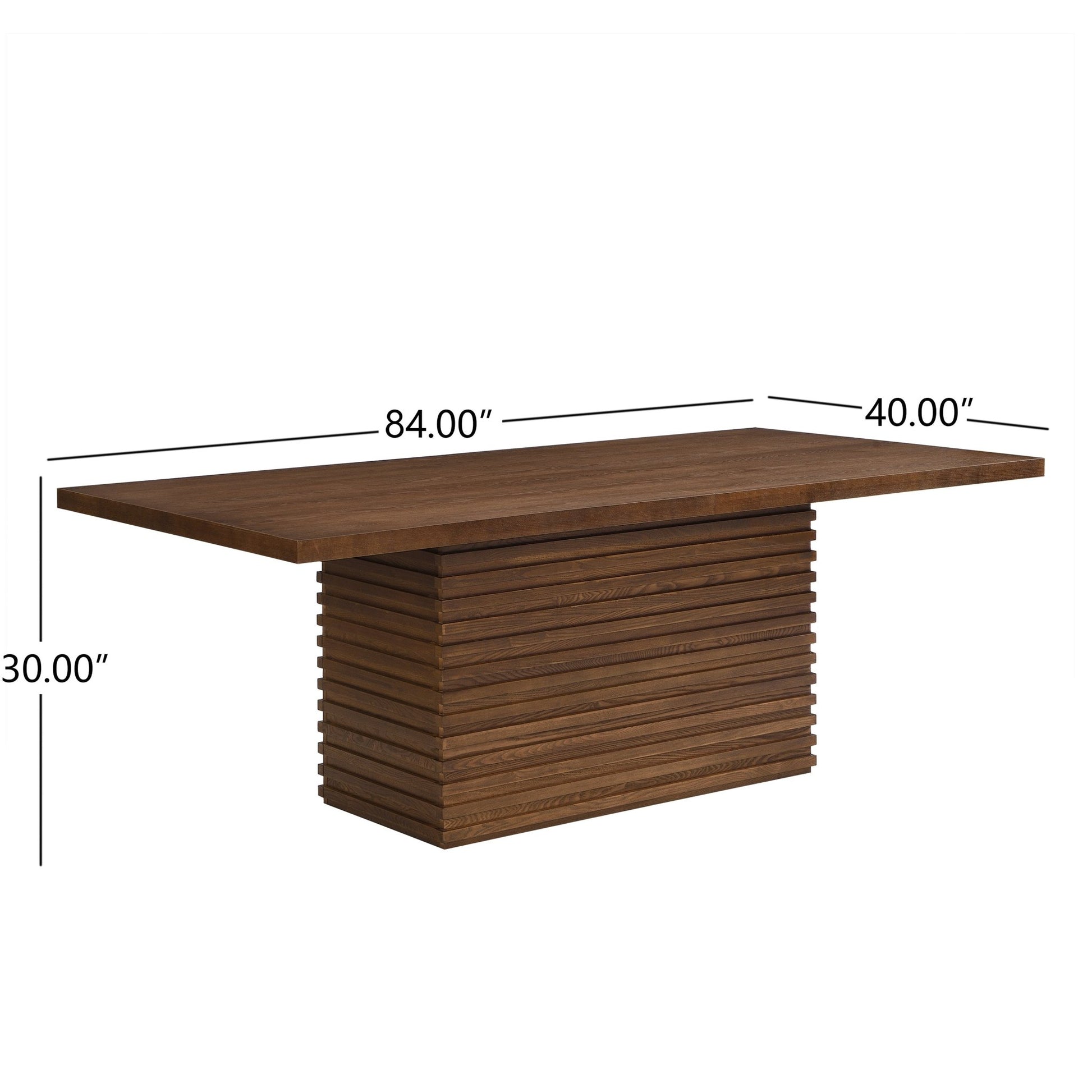 Coad Rectangular 84 - inch Dining Table (Walnut) - 1st Choice Furniture Direct