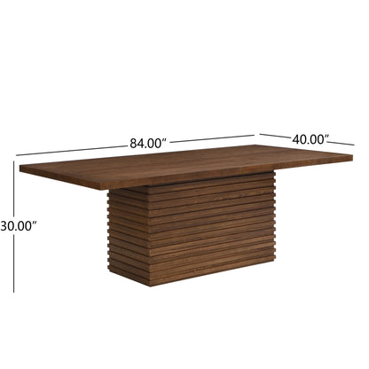 Coad Rectangular 84 - inch Dining Table (Walnut) - 1st Choice Furniture Direct