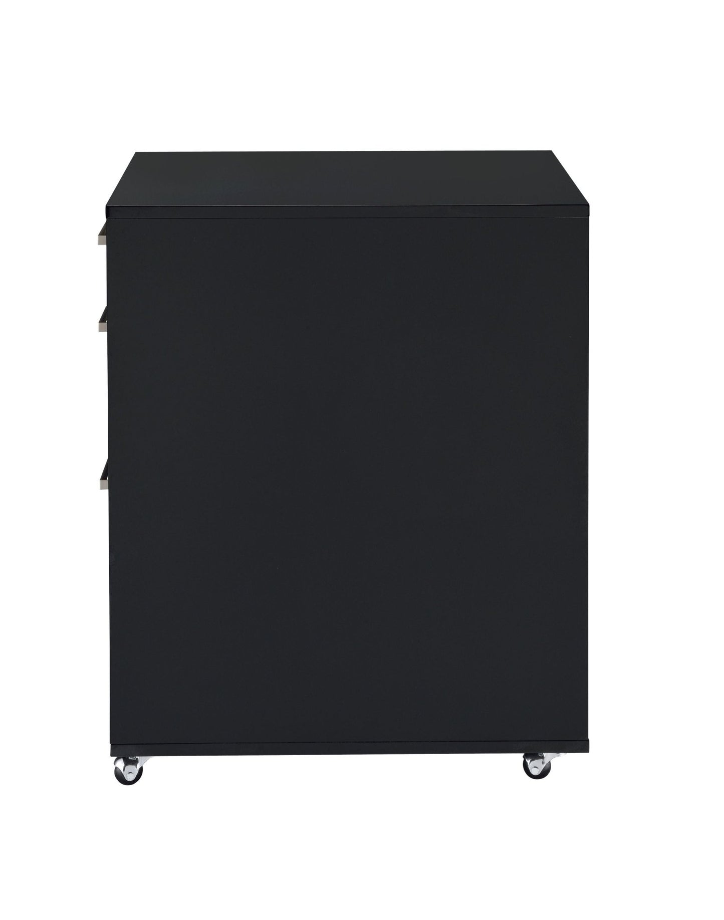 Coleen Black High Gloss & Chrome Finish Cabinet - 1st Choice Furniture Direct