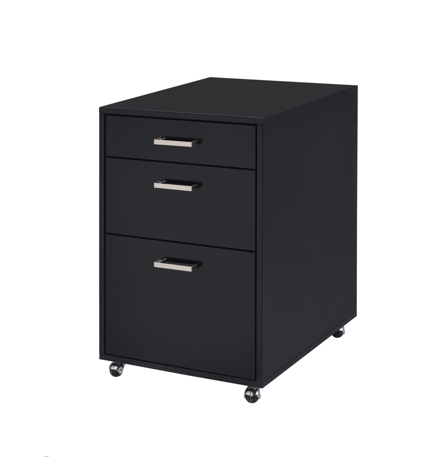 Coleen Black High Gloss & Chrome Finish Cabinet - 1st Choice Furniture Direct