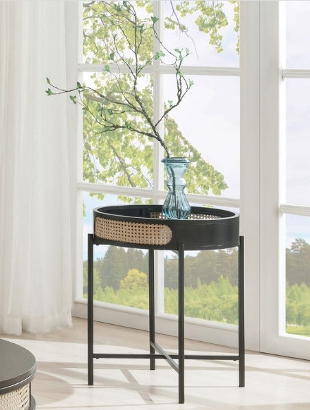 Colson Black Finish End Table - 1st Choice Furniture Direct