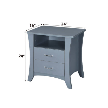 Colt Gray Finish Accent Table - 1st Choice Furniture Direct