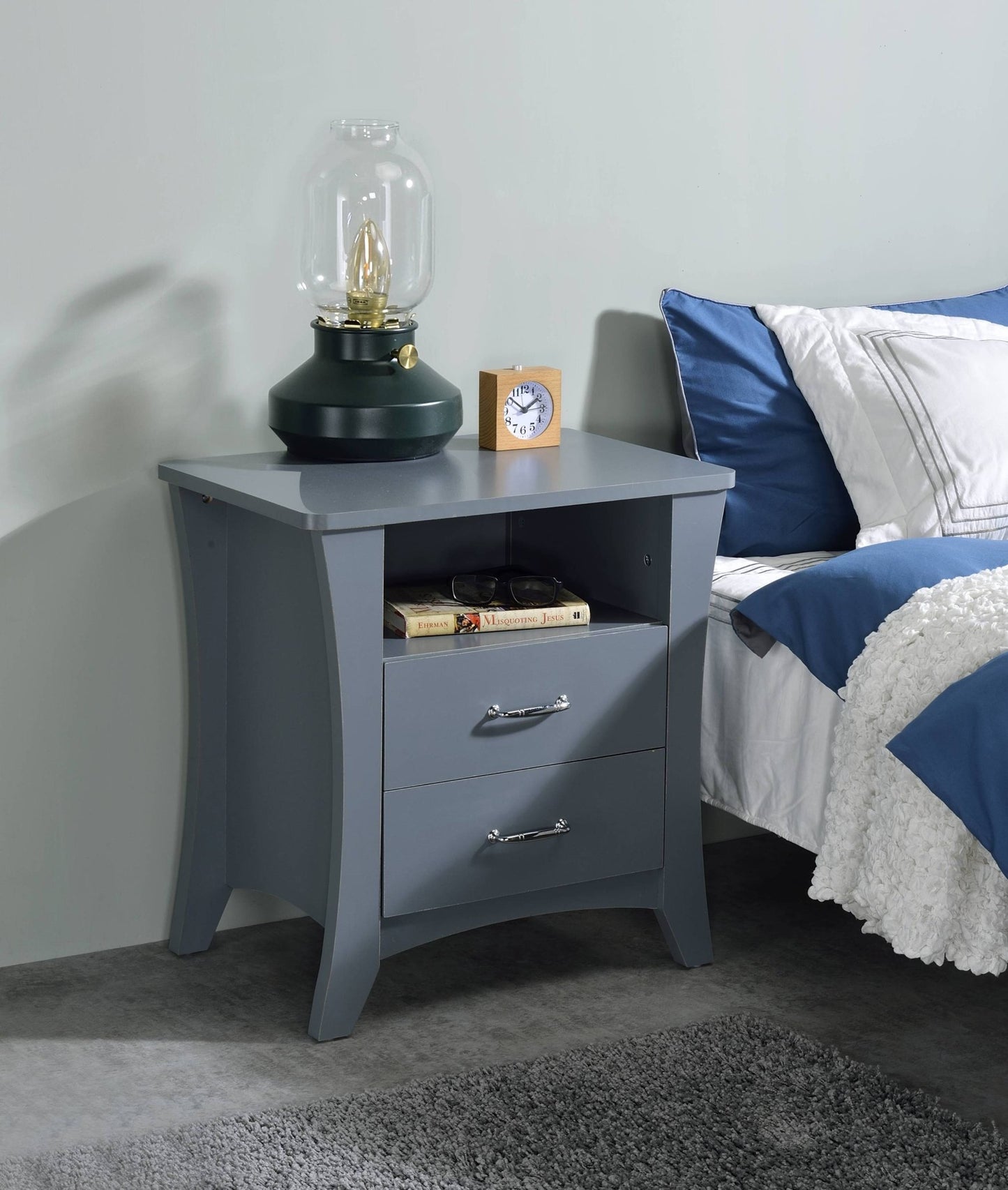 Colt Gray Finish Accent Table - 1st Choice Furniture Direct