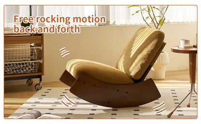 Comfortable Glider Rocking Chair, High - Quality Upholstery Glider Chair, Solid Wood Frame, Perfect for Multiple Settings Accent Reading Chair for Bedroom,Living Room,Nursery - 1st Choice Furniture Direct