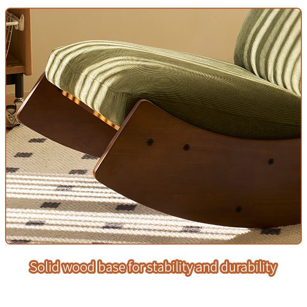 Comfortable Glider Rocking Chair, High - Quality Upholstery Glider Chair, Solid Wood Frame, Perfect for Multiple Settings Accent Reading Chair for Bedroom,Living Room,Nursery - 1st Choice Furniture Direct