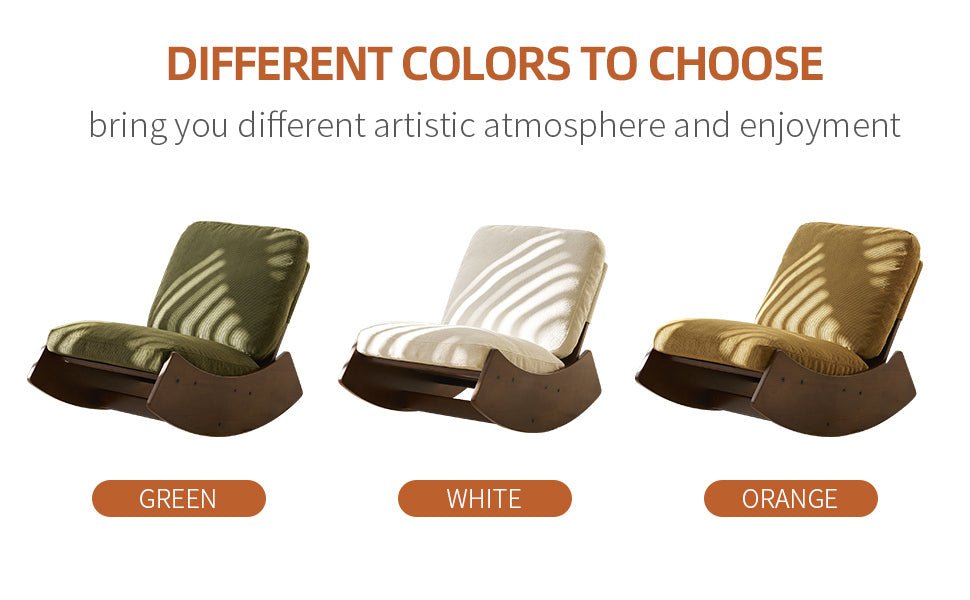 Comfortable Glider Rocking Chair, High - Quality Upholstery Glider Chair, Solid Wood Frame, Perfect for Multiple Settings Accent Reading Chair for Bedroom,Living Room,Nursery - 1st Choice Furniture Direct