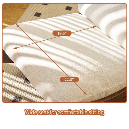 Comfortable Glider Rocking Chair, High - Quality Upholstery Glider Chair, Solid Wood Frame, Perfect for Multiple Settings Accent Reading Chair for Bedroom,Living Room,Nursery - 1st Choice Furniture Direct