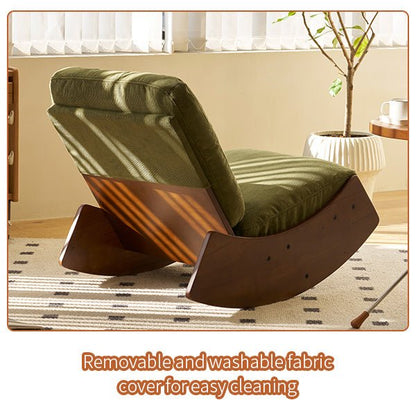 Comfortable Glider Rocking Chair, High - Quality Upholstery Glider Chair, Solid Wood Frame, Perfect for Multiple Settings Accent Reading Chair for Bedroom,Living Room,Nursery - 1st Choice Furniture Direct
