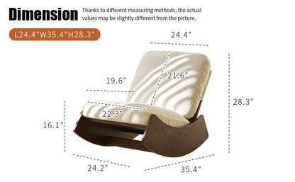 Comfortable Glider Rocking Chair, High - Quality Upholstery Glider Chair, Solid Wood Frame, Perfect for Multiple Settings Accent Reading Chair for Bedroom,Living Room,Nursery - 1st Choice Furniture Direct