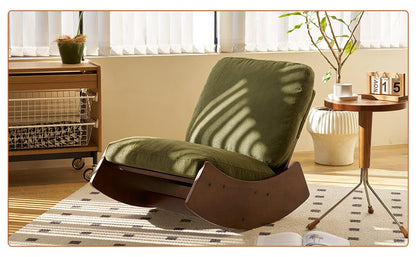 Comfortable Glider Rocking Chair, High - Quality Upholstery Glider Chair, Solid Wood Frame, Perfect for Multiple Settings Accent Reading Chair for Bedroom,Living Room,Nursery - 1st Choice Furniture Direct