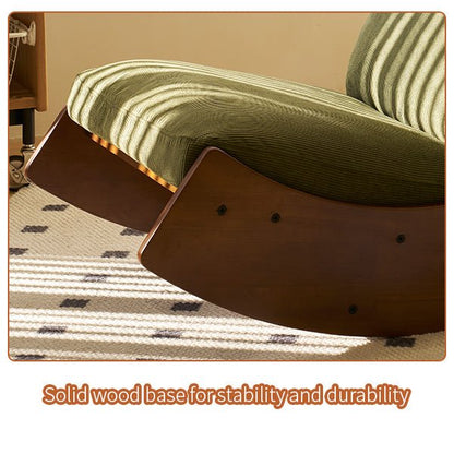 Comfortable Glider Rocking Chair, High - Quality Upholstery Glider Chair, Solid Wood Frame, Perfect for Multiple Settings Accent Reading Chair for Bedroom,Living Room,Nursery - 1st Choice Furniture Direct
