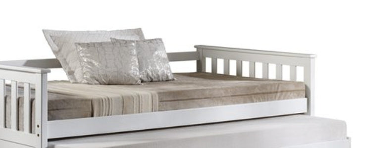 Cominia White Finish Daybed (Trundle Not Included, Twin Bed Only, No Storage) - 1st Choice Furniture Direct