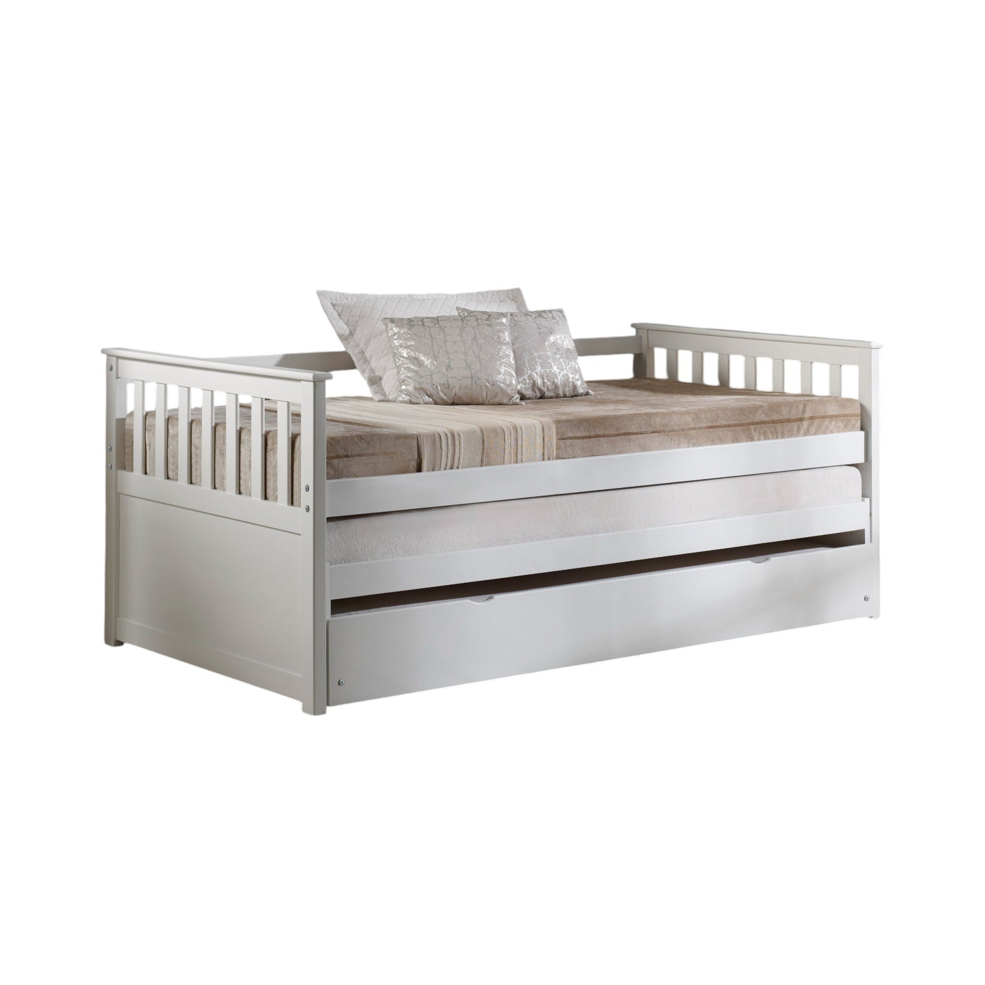 Cominia White Finish Daybed (Trundle Not Included, Twin Bed Only, No Storage) - 1st Choice Furniture Direct