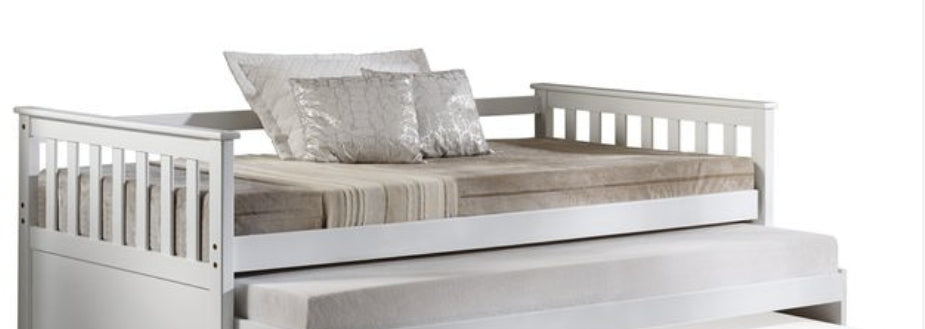 Cominia White Finish Daybed (Trundle Not Included, Twin Bed Only, No Storage) - 1st Choice Furniture Direct