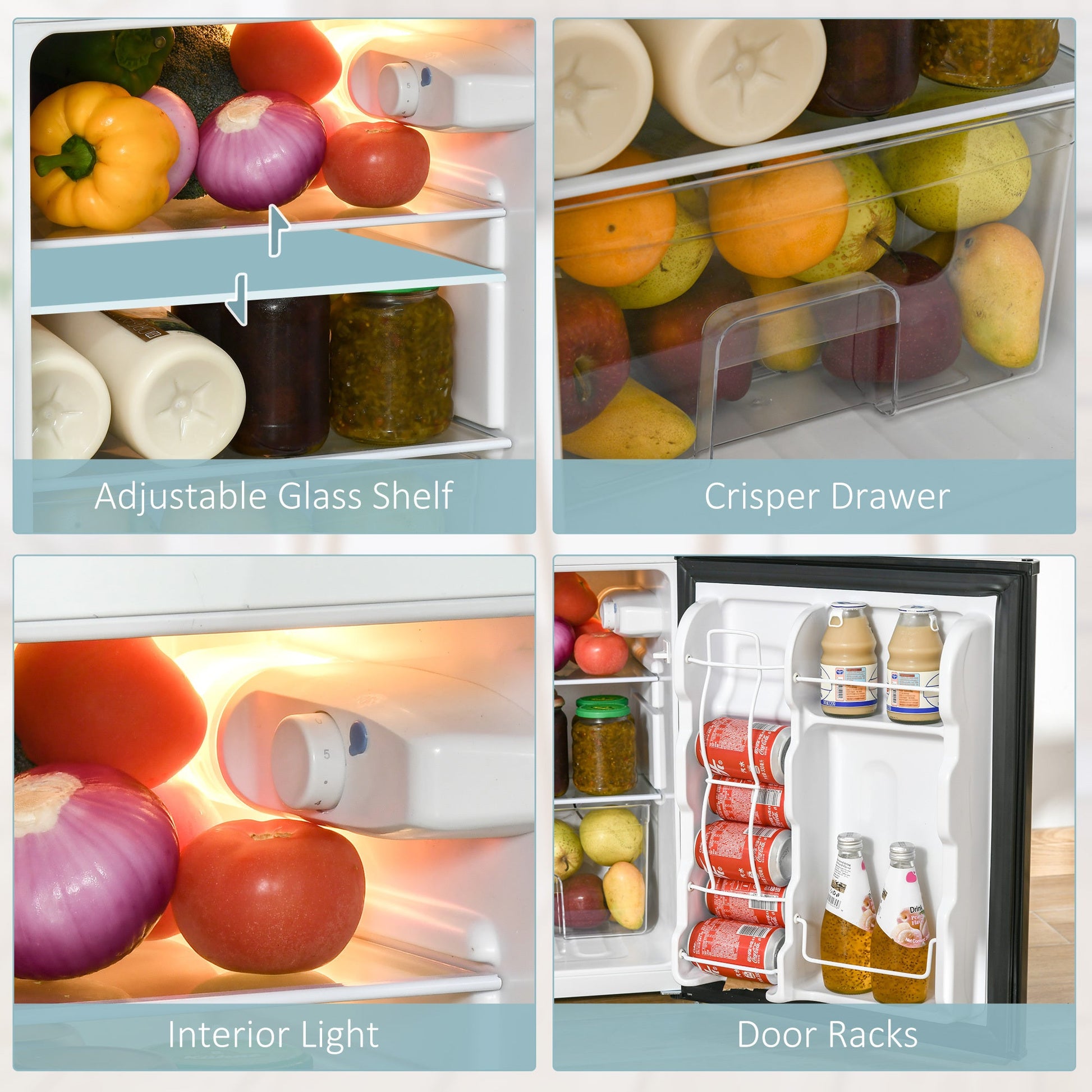 Compact Mini Fridge with Freezer | Energy Efficient Apartment Refrigerator - 1st Choice Furniture Direct