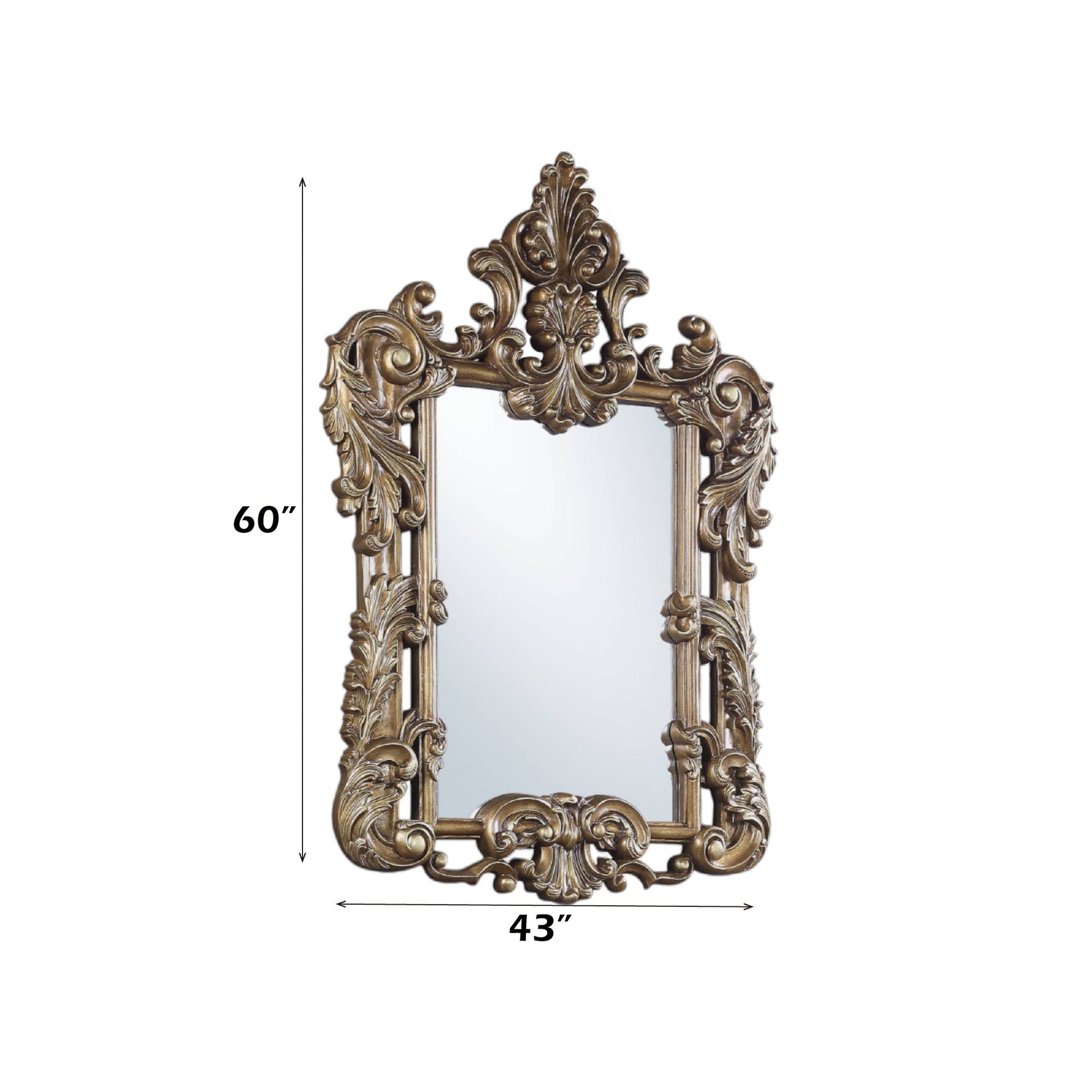 Constantine Brown & Gold Finish Mirror (Mirror Only) - 1st Choice Furniture Direct