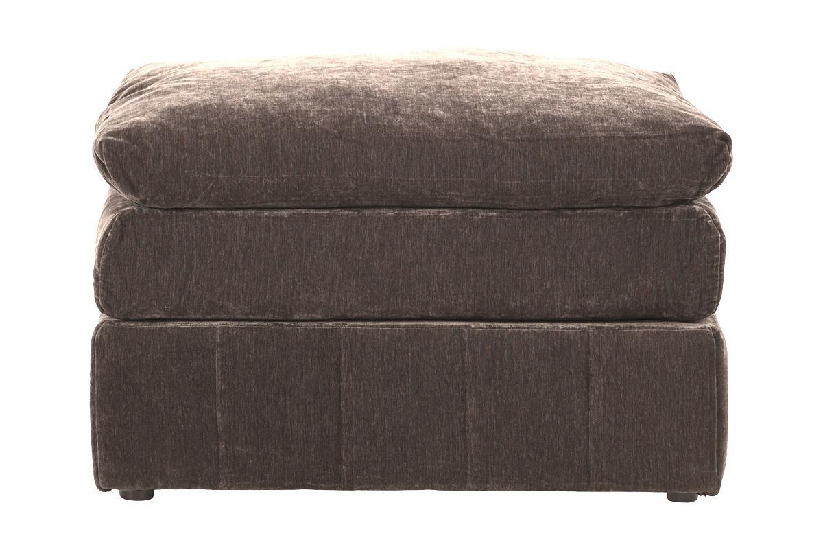 Contemporary 1pc Ottoman Modular Chair Sectional Sofa Living Room Furniture Mink Morgan Fabric - Suede - 1st Choice Furniture Direct