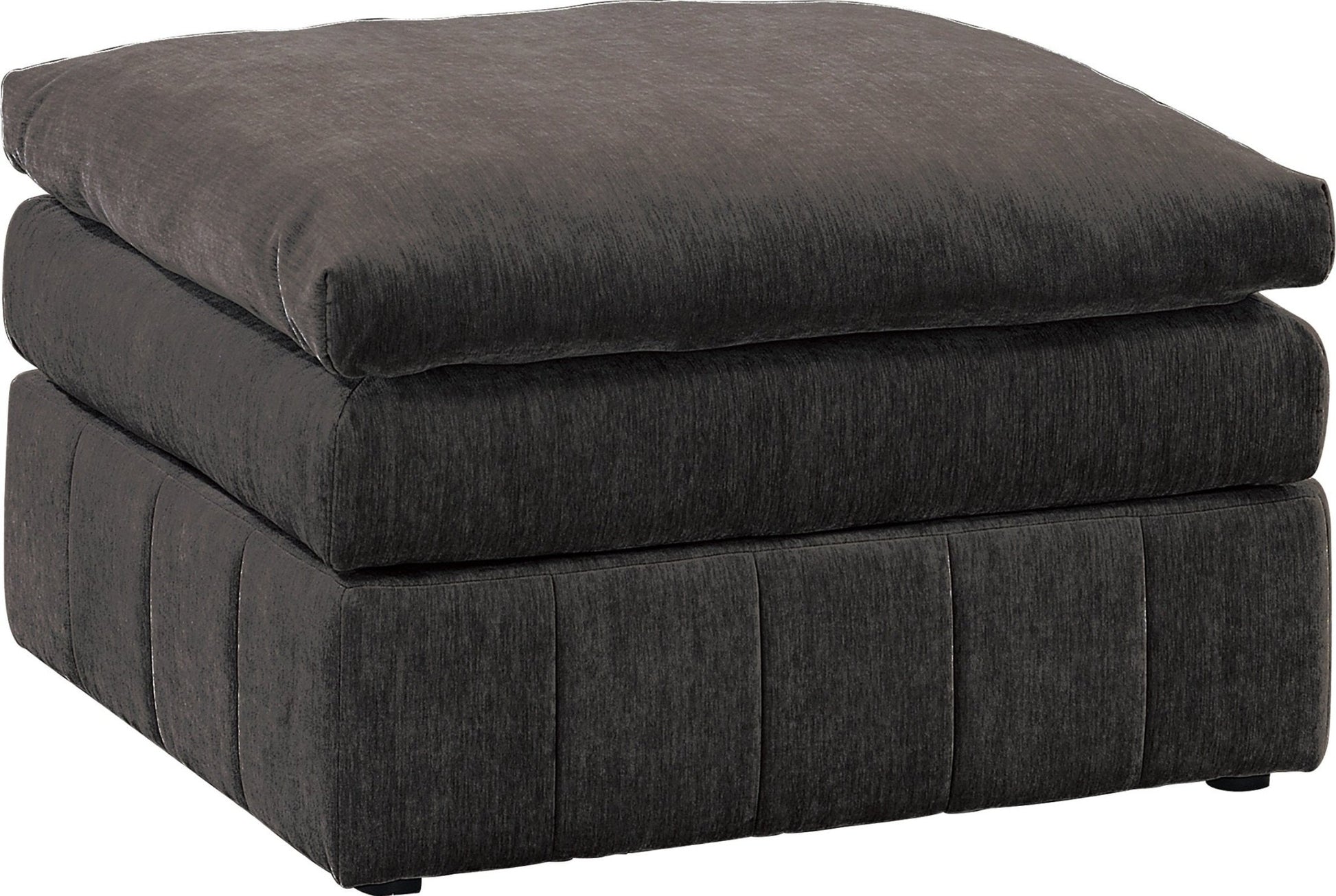 Contemporary 1pc Ottoman Modular Chair Sectional Sofa Living Room Furniture Mink Morgan Fabric - Suede - 1st Choice Furniture Direct