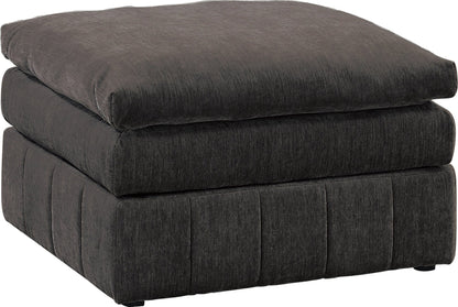 Contemporary 1pc Ottoman Modular Chair Sectional Sofa Living Room Furniture Mink Morgan Fabric - Suede - 1st Choice Furniture Direct