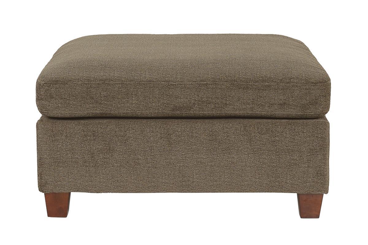 Contemporary 1pc OTTOMAN Tan Color Chenille Fabric Modular Corner wedge Sofa Living Room Furniture - 1st Choice Furniture Direct